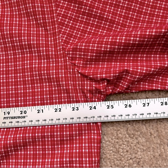 Ralph Lauren Yarmouth Red/White Checkered Short Sleeve Button Down Shirt - Picture 5 of 6